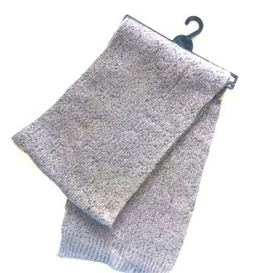 WINTER SCARF DARK GRAY/METALLIC SIVER  NWT